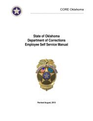 PeopleSoft Employee Self-Service Manual - Oklahoma Department ...
