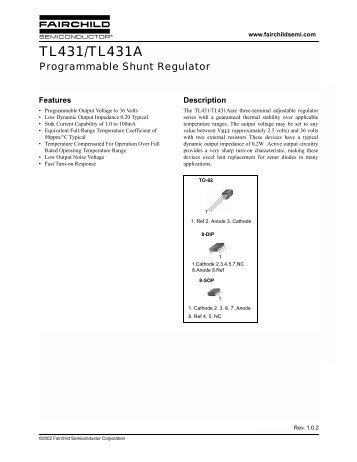 TL431/TL431A Programmable Shunt Regulator - Profesor Molina