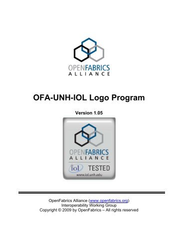 OFA-UNH-IOL Logo Program - OpenFabrics Alliance
