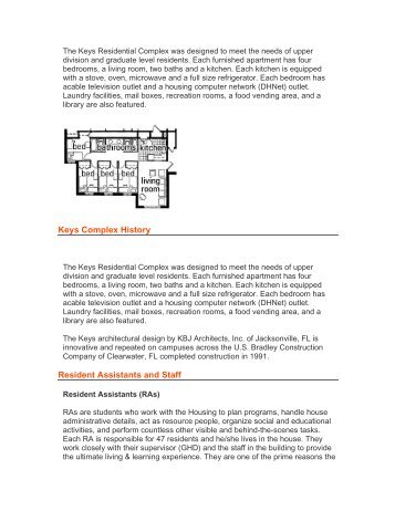 The Keys Residential Complex was designed to meet the needs of ...