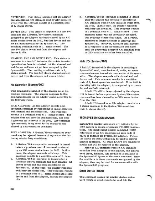 Systems Reference Library - All about the IBM 1130 Computing ...