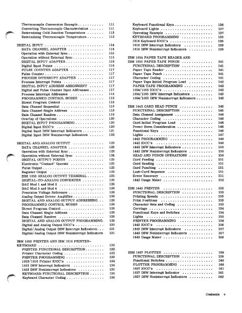 Systems Reference Library - All about the IBM 1130 Computing ...