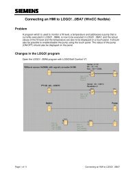 Connecting an HMI to LOGO! ..0BA7 (WinCC flexible) - Industry