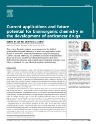 Current applications and future potential for bioinorganic chemistry ...