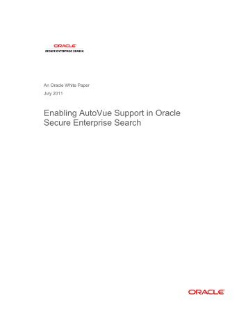 Oracle SES Autovue Integration