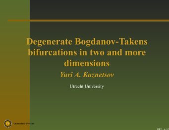 Degenerate Bogdanov-Takens bifurcations in two and more ...