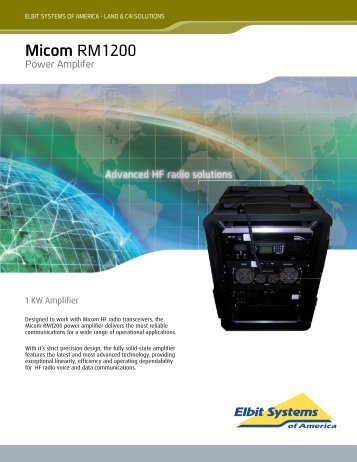 MICOM RM1200 Data Sheet - Elbit Systems of America