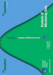 Analysis of microarray data - VSN International