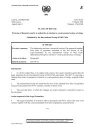 Standard form letter of guarantee in relation to vessels granted a ...