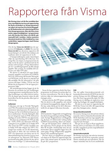 Rapportera från Visma Lön - Visma Spcs AB