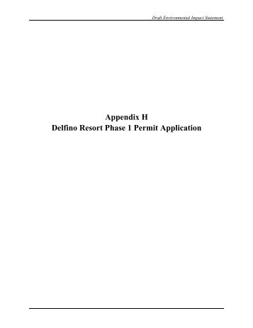 Delfino Resort Phase 1 Permit Application - Tetratech-ffx.com