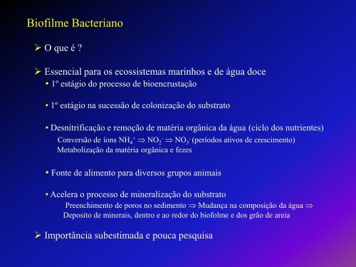 ApresentaÃ§Ã£o do PowerPoint - Instituto de Biologia da UFRJ
