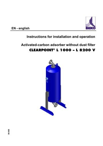 Instructions for installation and operation Activated-carbon adsorber ...