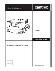 MS2000 Sine Wave Inverter/Charger - Xantrex