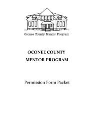 CLARKE COUNTY - Oconee County Schools