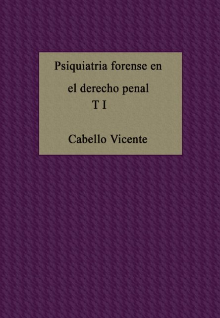 cabello, vicente p - Derecho Penal en la Red