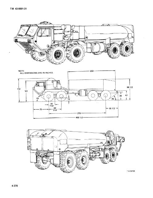 M978 Tank Rack Module M978 w/winch pages from TM 43-0001-31 Equipment Data ... - JED