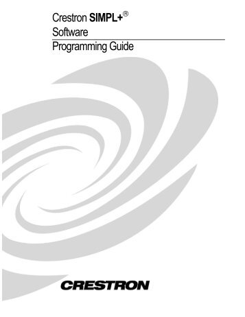 Programming Guide - DOC. 5789 - Crestron