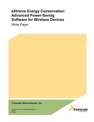 Advanced Power-Saving Software for Wireless Devices