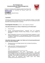 Gambia - Brandenburgisches Oberlandesgericht