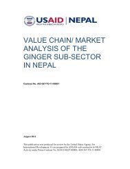 value chain/ market analysis of the ginger sub-sector ... - Nepal Trade