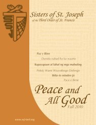 Click here to download the Fall 2010 issue - Sisters of St. Joseph of ...