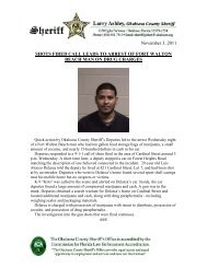 Nov. 3 - Shots Fired Leads to Drug Charges Arrest - Okaloosa ...