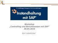 Controlling und Berichtswesen mit SAP - Karl LiebstÃ¼ckel