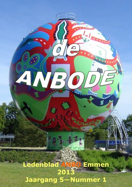 Ledenblad ANBO Emmen 2013 Jaargang 5âNummer 1