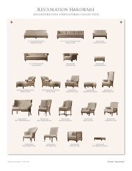 deconstructed upholstered collection - Restoration Hardware