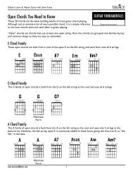 Open Chords You Need to Know - Gibson