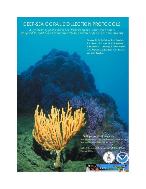 Deep-Sea Coral Collection Protocols - NOAA's Coral Reef ...