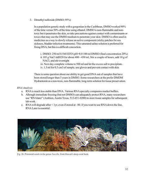 Deep-Sea Coral Collection Protocols - NOAA's Coral Reef ...