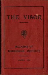 1956 - Summer - Birkenhead Institute Old Boys