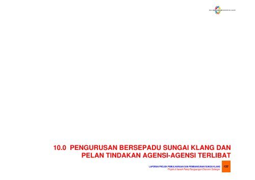 10.0 pengurusan bersepadu sungai klang dan ... - JPBD Selangor