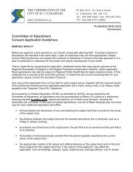 Consent Application - City of St. Catharines