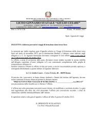 Richiesta preventivi viaggi di istruzione novembre 2012