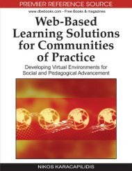 Web-based Learning Solutions for Communities of Practice