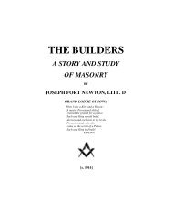 The Builders - A story and study of Masonry - RoseCroix.org.au