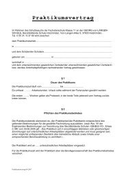 Praktikumsvertrag - BBS-Holzminden