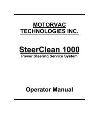 SteerClean 1000 - MotorVac