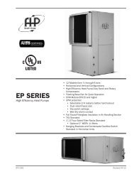 SeriesEP_Spec Guide.indd - FHP Manufacturing