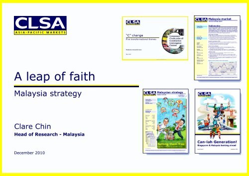 A Leap of Faith (Malaysia Strategy)