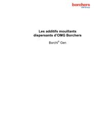 Les additifs mouillants dispersants d'OMG Borchers