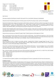 Letter to Parents 20 April 2011 - Cardinal Heenan Catholic High ...