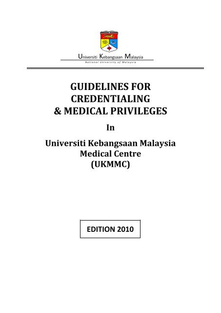 01 General Guidelines For Postgraduate Study of UKM