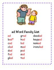 ad Word Family Set - Little Book Lane