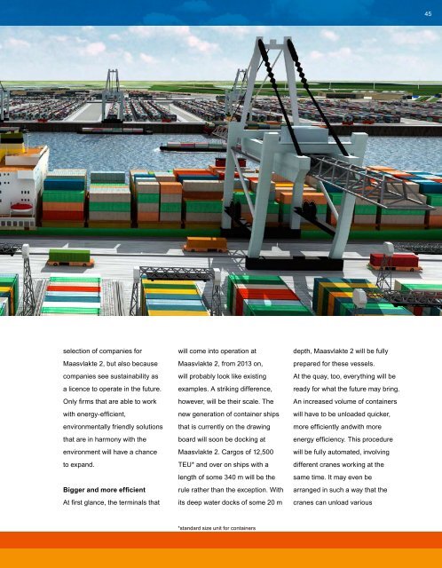 Maasvlakte 2 The sustainable port (pdf, 6427Kb)
