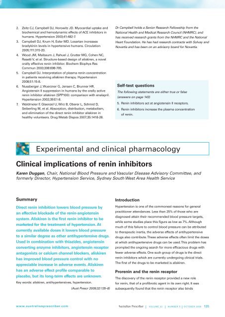 Renin inhibitors - Australian Prescriber