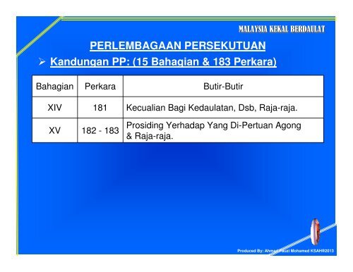 Nota 3: Perlembagaan Persekutuan 1